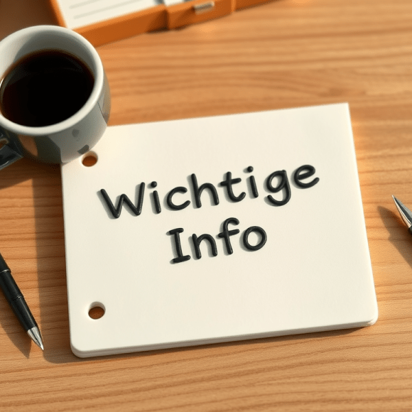 Wichtige Info
